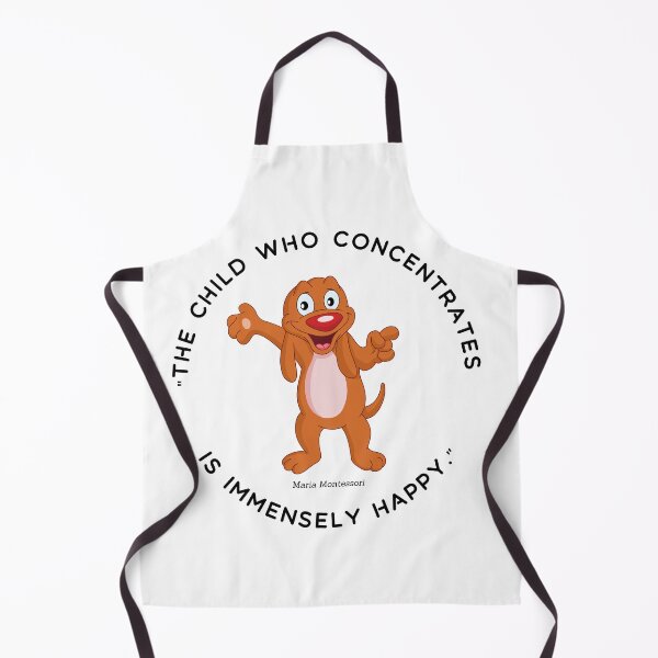 Item preview, Montessori quote The child who concentrates is immensely happy designed and sold by TeyMank.