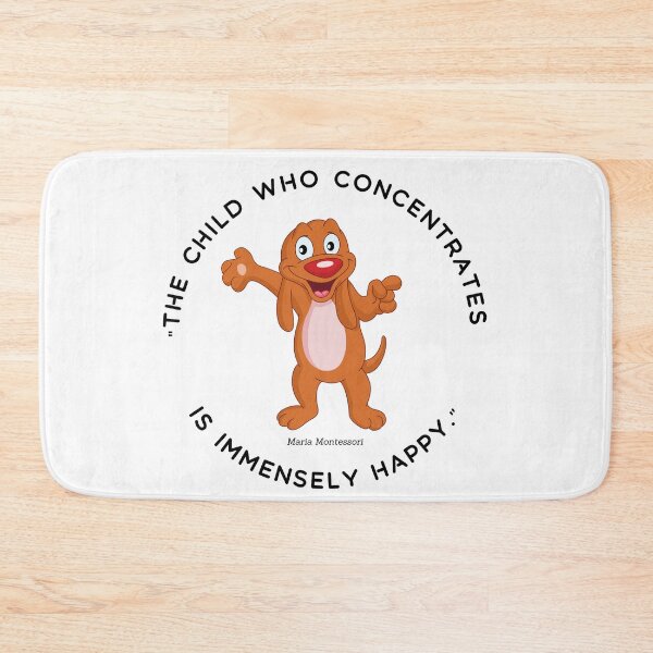 Item preview, Montessori quote The child who concentrates is immensely happy designed and sold by TeyMank.