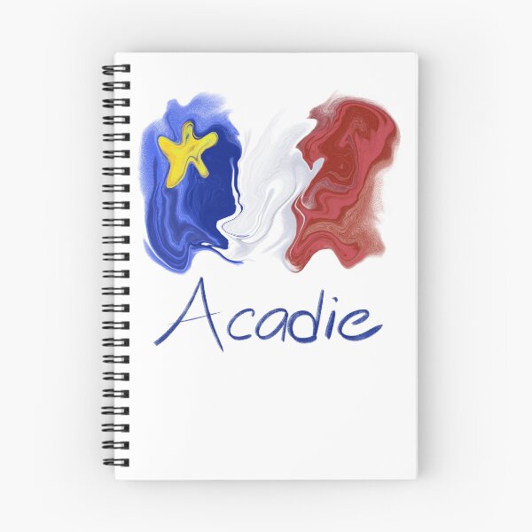 Item preview, Acadian Flag pastel liquid - Drapeau acadien liquide pastel designed and sold by ColoursOfFrance.