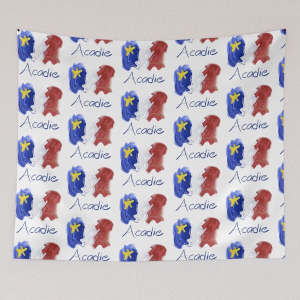 Artikelvorschau, Acadian Flag Pastellflüssigkeit - Drapeau acadien liquide pastell entworfen und verkauft von ColoursOfFrance.