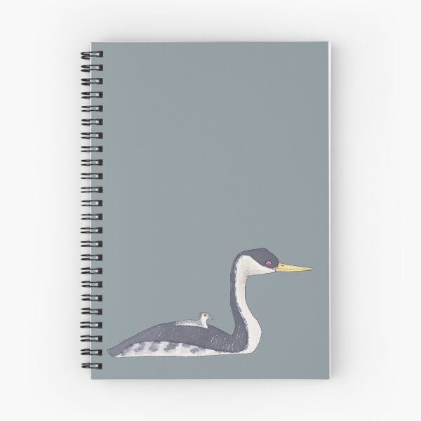 Item preview, Western Grebe watercolor bird art designed and sold by TheWaterBirds.