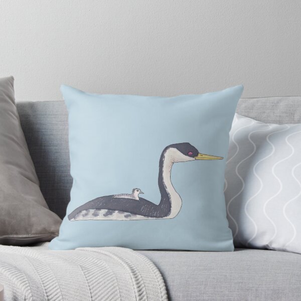 Item preview, Western Grebe watercolor bird art designed and sold by TheWaterBirds.