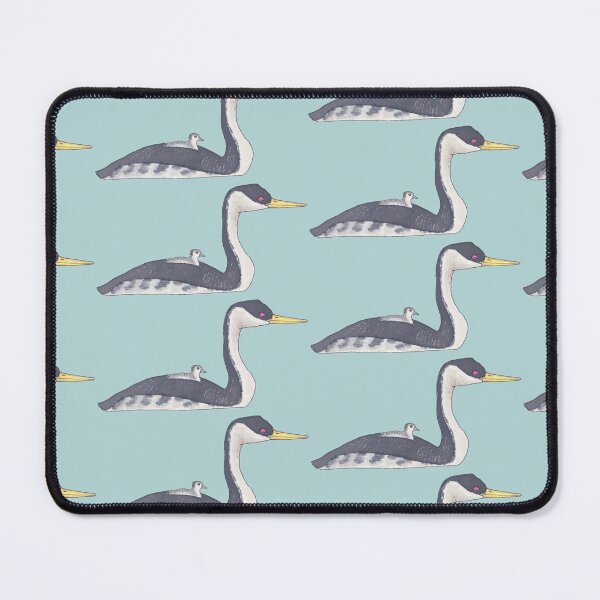 Item preview, Western Grebe watercolor bird art designed and sold by TheWaterBirds.