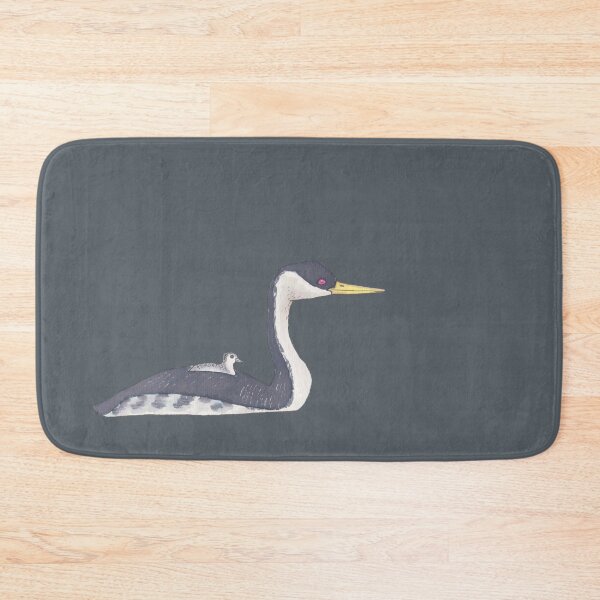Item preview, Western Grebe watercolor bird art designed and sold by TheWaterBirds.