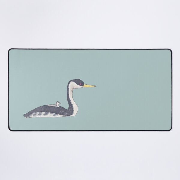 Item preview, Western Grebe watercolor bird art designed and sold by TheWaterBirds.