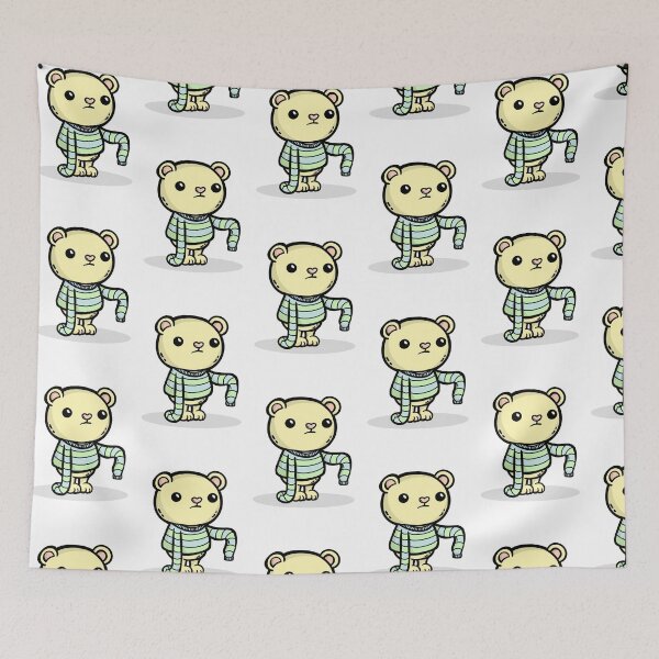 Item preview, Cute bear in oversized sweater designed and sold by SandrasCreaturs.