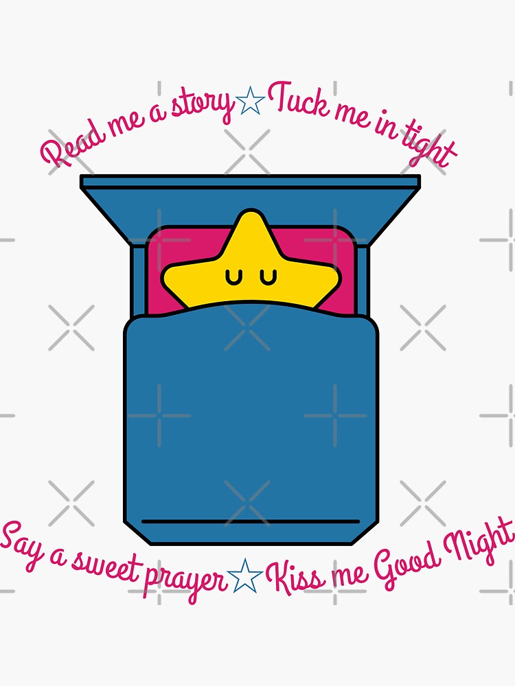 Good Night Prayer Stars Sticker - Good Night Prayer Stars Prayer