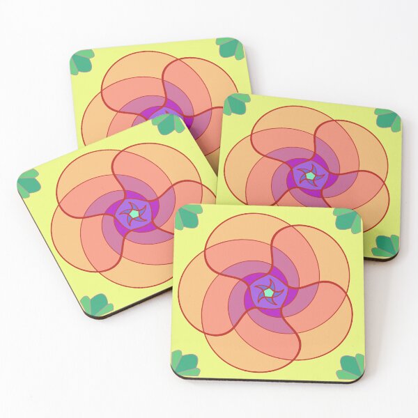 Item preview, Flower in rainbow tones, fan pattern designed and sold by Noe91.