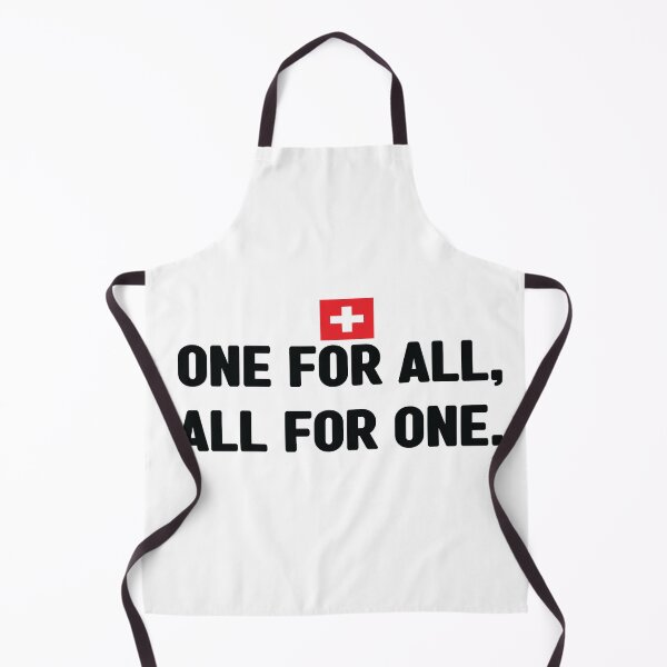 Item preview, One for all, all for one unofficial motto of Switzerland. It means unus pro omnibus, omnes pro uno. Swiss national day designed and sold by Swissstore.