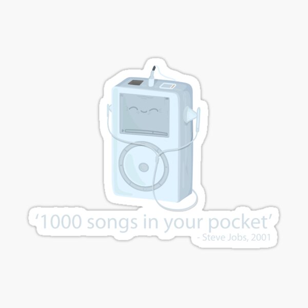 iPod Classic: 1000 songs in your pocket Sticker