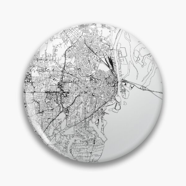 Item preview, Mobile White Map designed and sold by multiplicitymap.