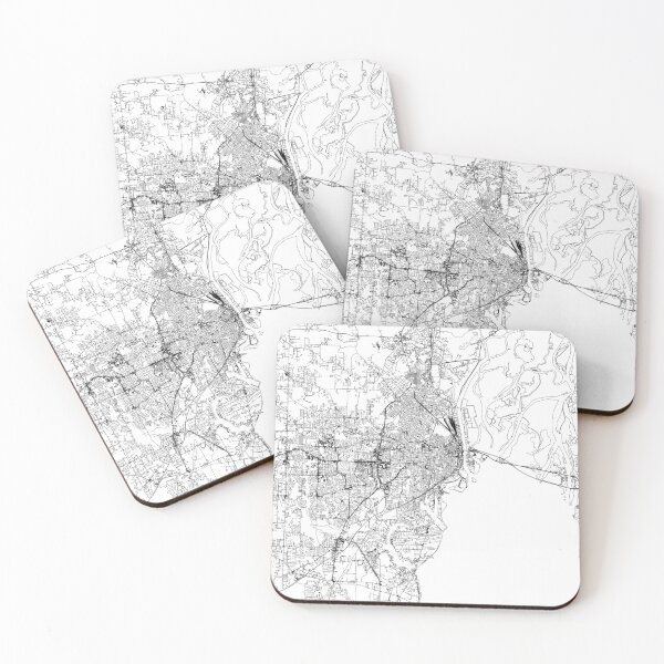 Item preview, Mobile White Map designed and sold by multiplicitymap.