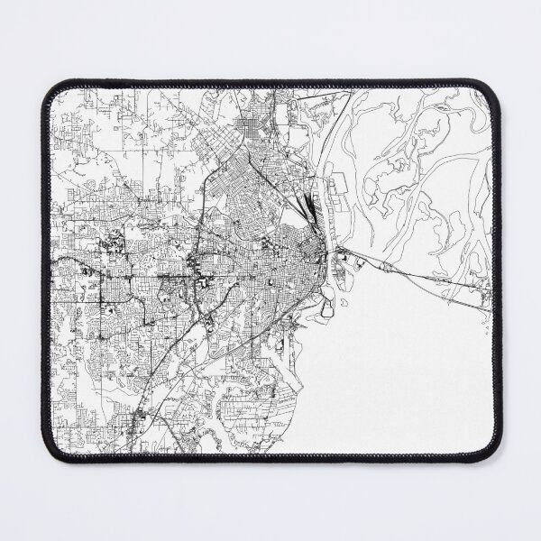 Item preview, Mobile White Map designed and sold by multiplicitymap.