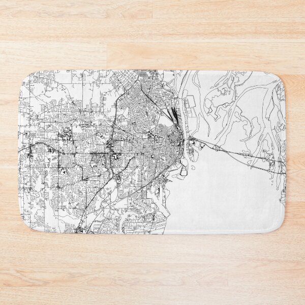 Item preview, Mobile White Map designed and sold by multiplicitymap.