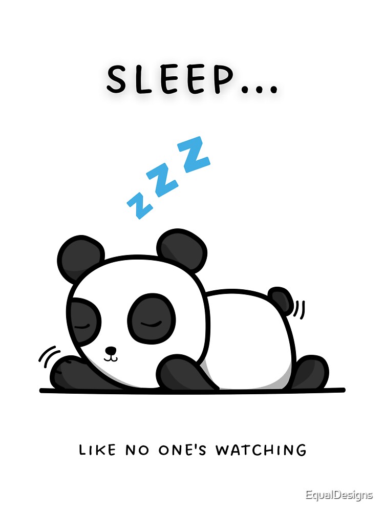 "Sleep like no one's watching" Sticker for Sale by EqualDesigns Redbubble