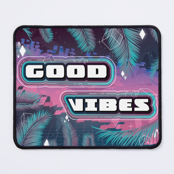 Item preview, Good Vibes || Vaporwave || Synthwave designed and sold by Broseidon13.