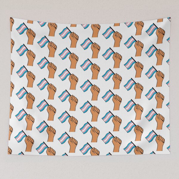 Item preview, patrón de mano de bandera transgénero designed and sold by BThingies.