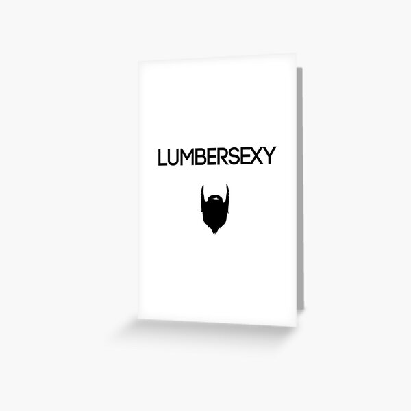 sexy beard Greeting Card