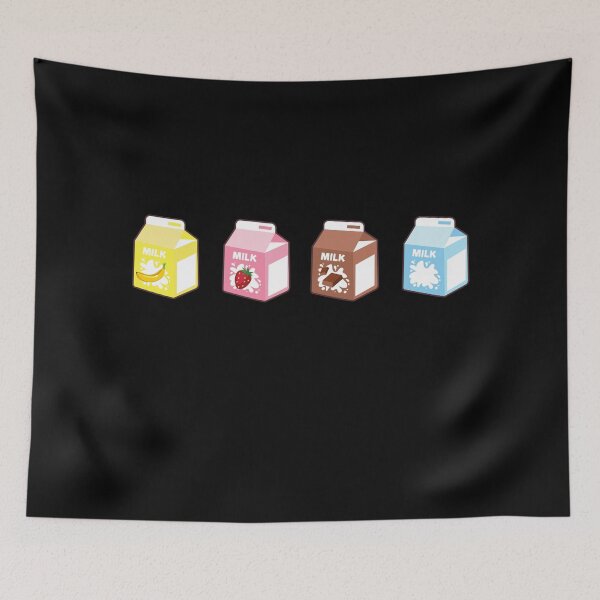 Item preview, Four Assorted Illustrated Cute Milk Cartons | Chocolate Milk | Strawberry Milk designed and sold by MiaDelelai.