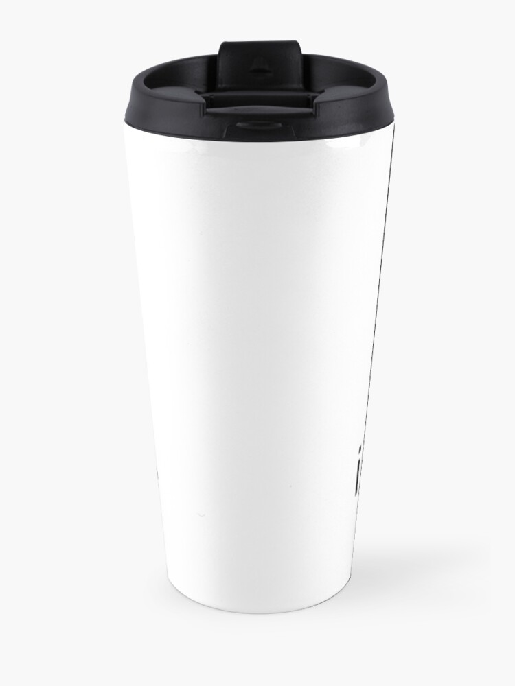 Alternate view of I DON'T CARE Travel Mug