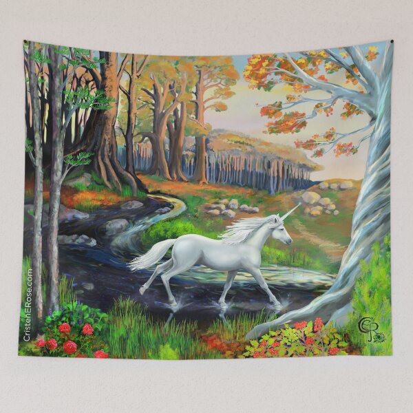 Item preview, The Unicorn's Enchanted Forest designed and sold by CristenERose.