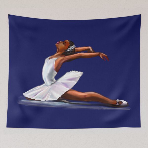 Item preview, African American Ballerina dancing -  brown skin black woman ballerina ballet - love dance American ballerina 4 - brown skin ballerina dancing designed and sold by Artonmytee.