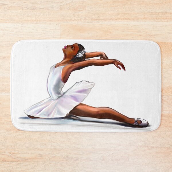 Item preview, African American Ballerina dancing -  brown skin black woman ballerina ballet - love dance American ballerina 4 - brown skin ballerina dancing designed and sold by Artonmytee.