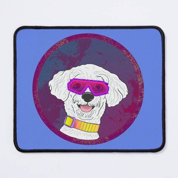 Item preview, Cheerful doggie in stylish glasses designed and sold by Prof209.