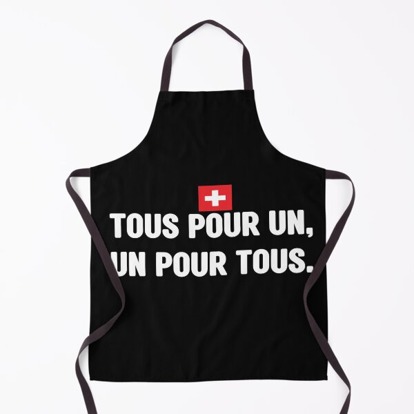 Item preview, Tous pour un, un pour tous. Unofficial motto of Switzerland. It means One for all, all for one.  Swiss national day. Fête nationale suisse designed and sold by Swissstore.