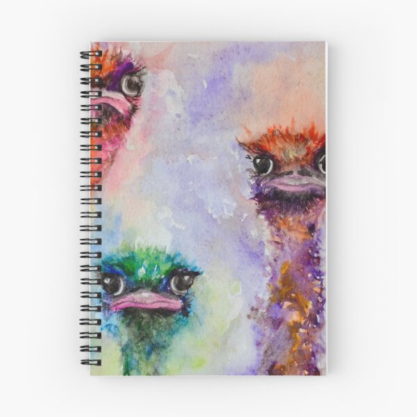 Item preview, 139. "Colourful Ostrich Faces" by M.Viljoen designed and sold by mviljoenart.