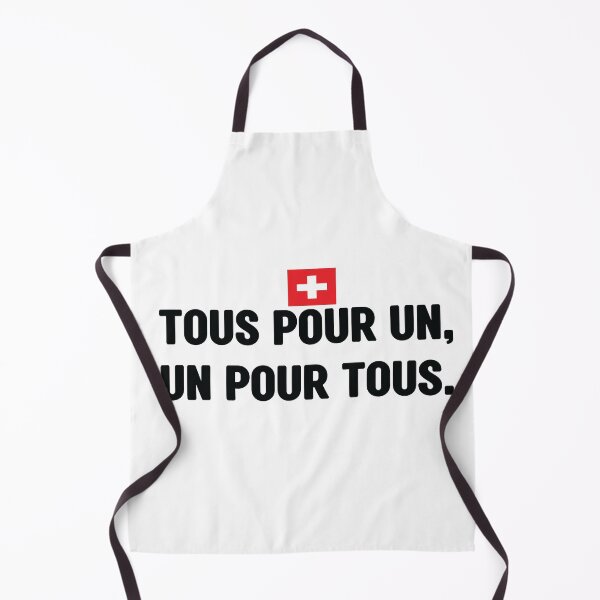 Item preview, Tous pour un, un pour tous. Unofficial motto of Switzerland. It means One for all, all for one.  Swiss national day. Fête nationale suisse designed and sold by Swissstore.
