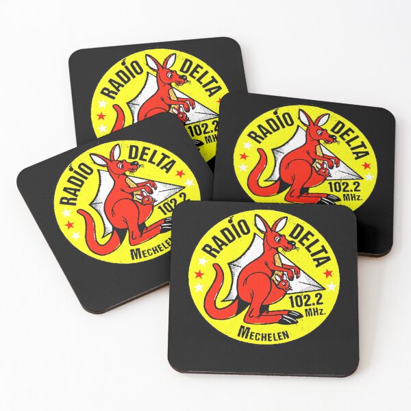 Item preview, Radio Delta Mechelen, Belgium Defunct 80s Radio Station Sticker designed and sold by allysonhat.