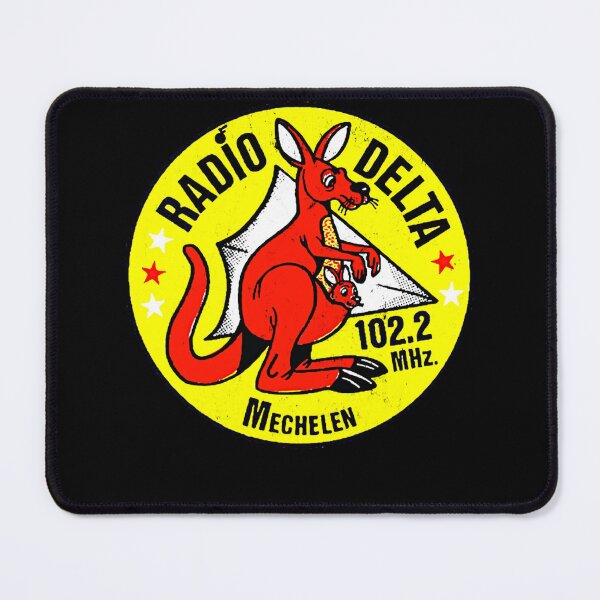 Item preview, Radio Delta Mechelen, Belgium Defunct 80s Radio Station Sticker designed and sold by allysonhat.