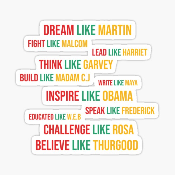 Item preview, Dream Like Martin, Black history Month Gift For African American People, Inspirational Saying To Celebrate The Black History Month designed and sold by designartmed.
