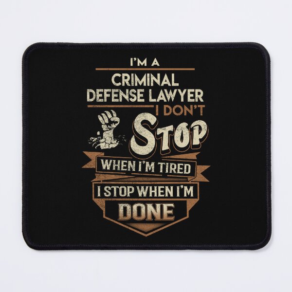 Item preview, Criminal Defense Lawyer T Shirt - I Stop When Done Job Gift Item Tee designed and sold by paneczkopat.