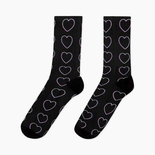 Item preview, Heart in love in glitch effect designed and sold by PrintsyGal.