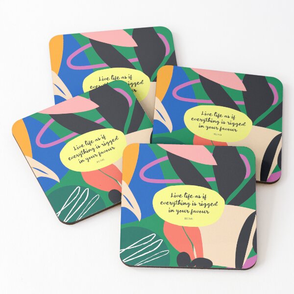 Item preview, Live life as if everything is rigged in your favour. - Rumi designed and sold by StudioCitrine.