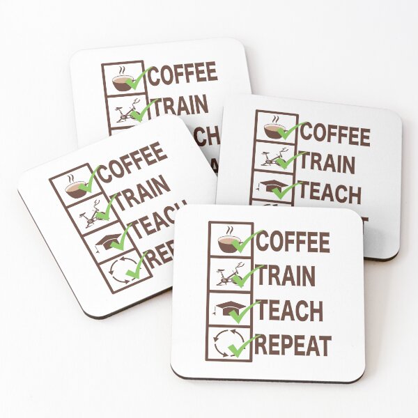 Item preview, Coffee train teach repeat designed and sold by Breier.