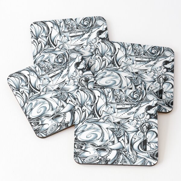 Item preview, The Paradox of Choice (Abstract Black and White) designed and sold by inkymoods.