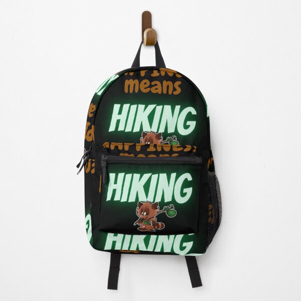 Item preview, Happiness means hiking : hiking : happy designed and sold by FLIRTAASAN.