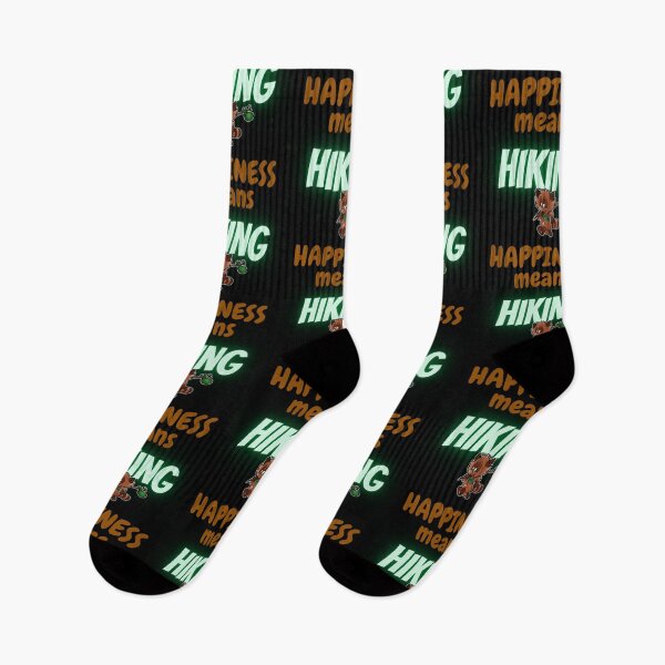 Item preview, Happiness means hiking : hiking : happy designed and sold by FLIRTAASAN.