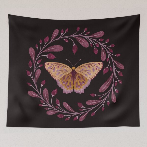 Item preview, Floral Folk-Art Butterfly designed and sold by RebeccaFlaherty.