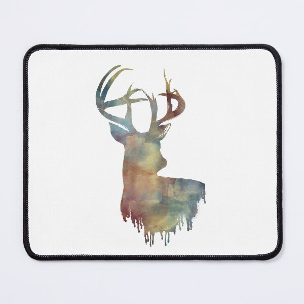Item preview, Watercolour multicoloured deer silhouette  designed and sold by Inktown.