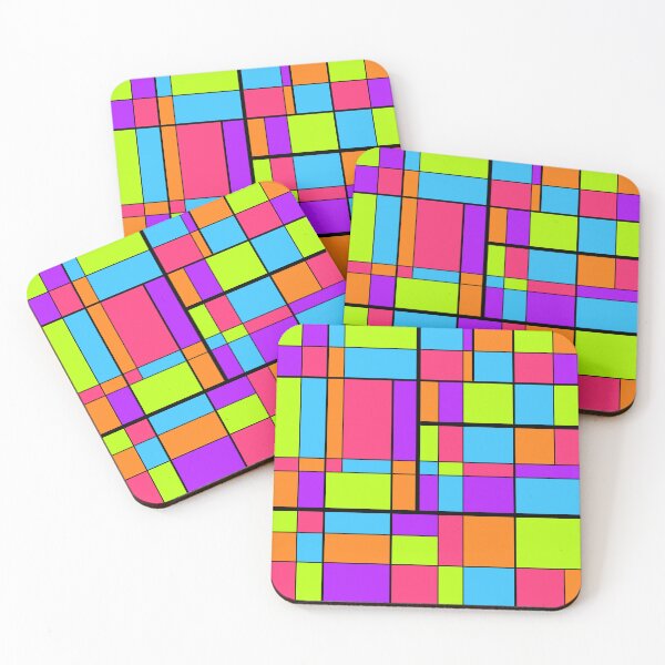 Item preview, Lines and squares, bright designed and sold by JcB-Arts.