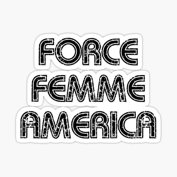 Force Femme America Sticker