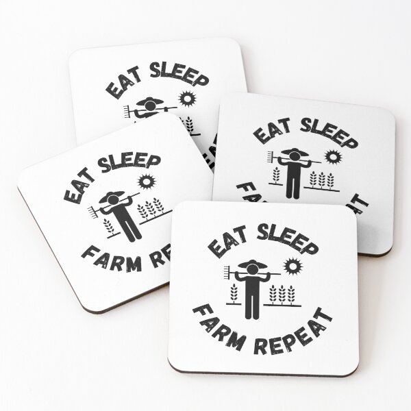 Item preview, Eat Sleep Farm Repeat designed and sold by LuckyKermit.