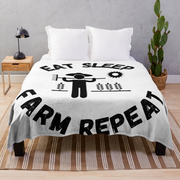 Item preview, Eat Sleep Farm Repeat designed and sold by LuckyKermit.