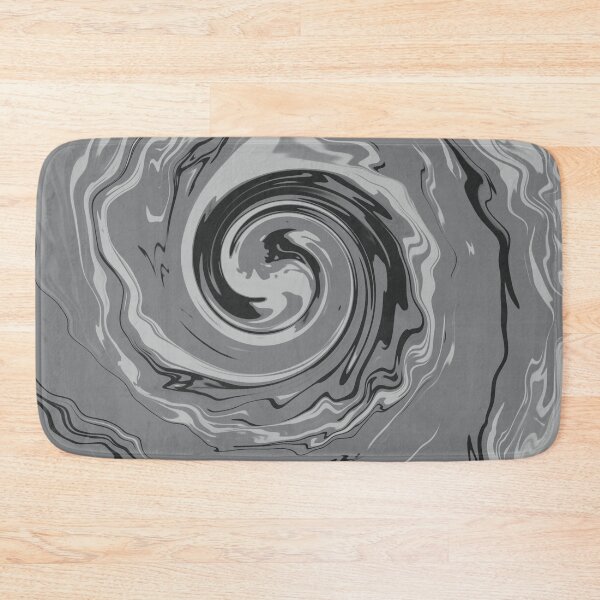 Item preview, Greyscale Liquid Swirls Retro Pattern designed and sold by JadedLilacsArt.