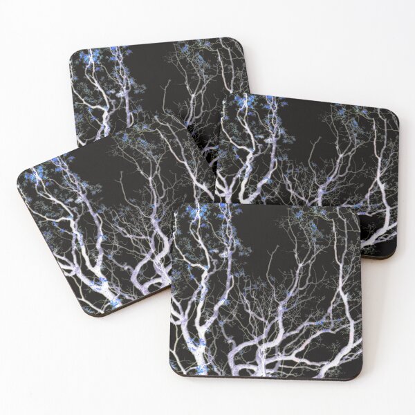 Item preview, Autumn oak branches 2, blue leaf edit designed and sold by paulboizot.