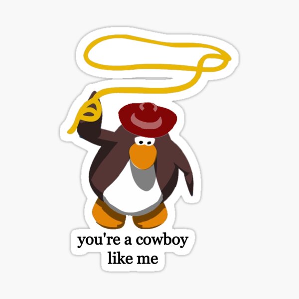 Cowboy Like Me Taylor Swift Penguin Sticker